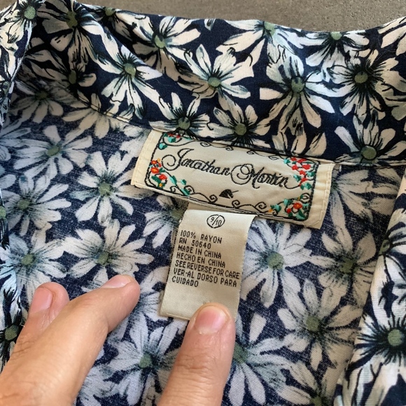 ❌SOLD❌Vintage 1990's Short Sleeve Shirtdress - Picture 6 of 6